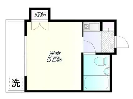 フジマツ第五ビル(1K/3階)の間取り写真