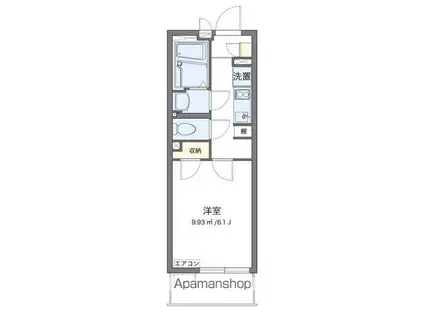 クレイノアドバンス川崎(1K/4階)の間取り写真