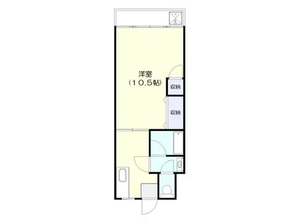 プラザ千葉中央ビル(1K/4階)の間取り写真