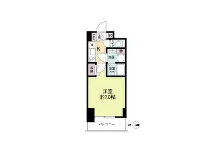 セレニテ難波リアン(1K/11階)の間取り写真