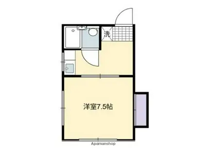 村上ビル(1K/4階)の間取り写真