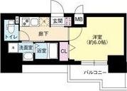 DIMUS新大阪(1K/6階)の間取り写真