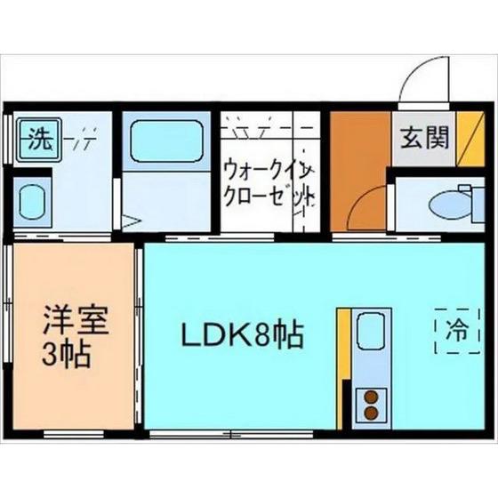 NOUVELLE(1LDK/1階)の間取り写真