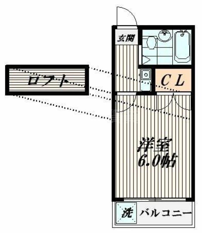 センチュリー馬込PARTIII(1K/2階)の間取り写真