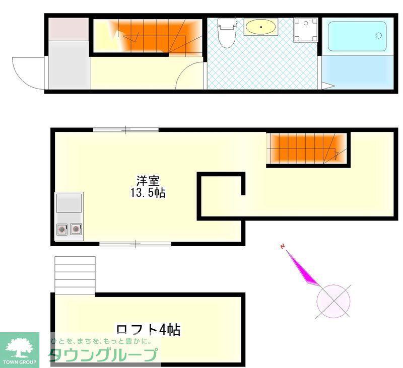 GREEN TERRACEII(ワンルーム/1階)の間取り写真