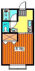 アイプラザ12(1K/2階)の間取り写真