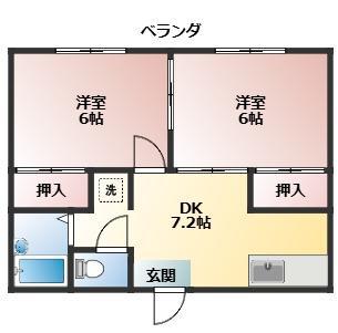 さつま町広瀬 2DK(2DK/1階)の間取り写真
