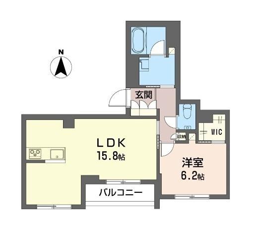 ベル・フィレール(1LDK/3階)の間取り写真