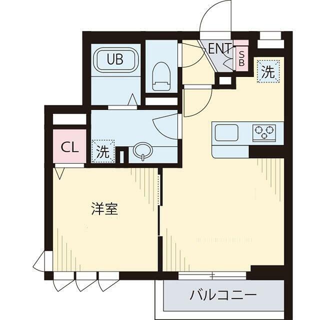 アーク大岡山(1LDK/2階)の間取り写真
