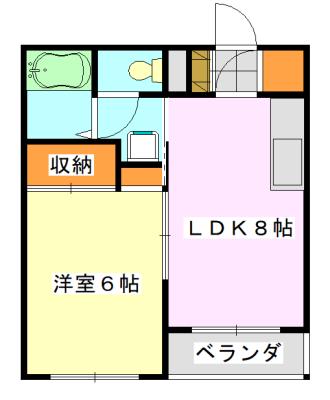 ヒルズ大森台マンション(1LDK/1階)の間取り写真