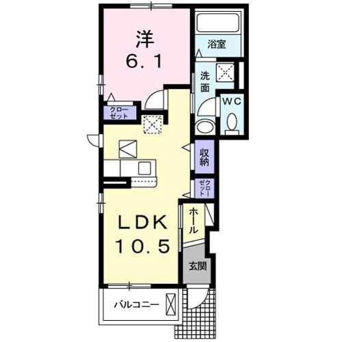 FORSCH II(1LDK/1階)の間取り写真