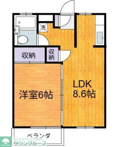 SRP SOCIETYA(1LDK/2階)の間取り写真