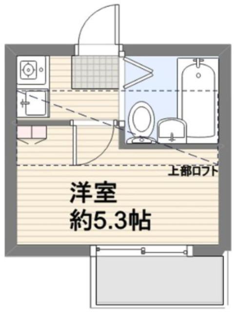 コンフィアンサ川崎大師(ワンルーム/1階)の間取り写真
