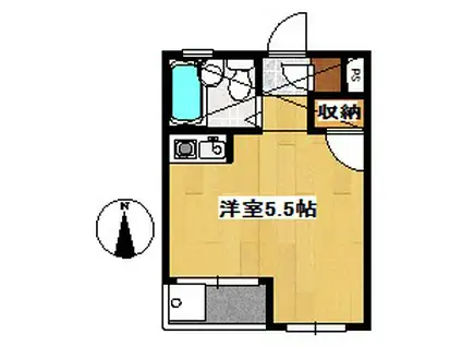 ラフィーネSAGA(ワンルーム/2階)の間取り写真