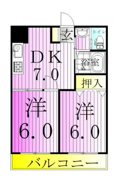 フレグランス3 1階階 間取り