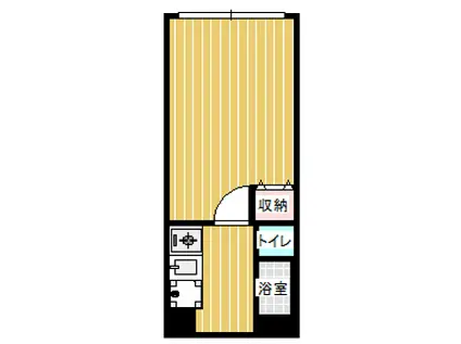 ヴィラ小郡I(1K/2階)の間取り写真