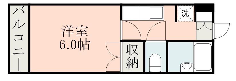 N・D・L春日(1K/5階)の間取り写真