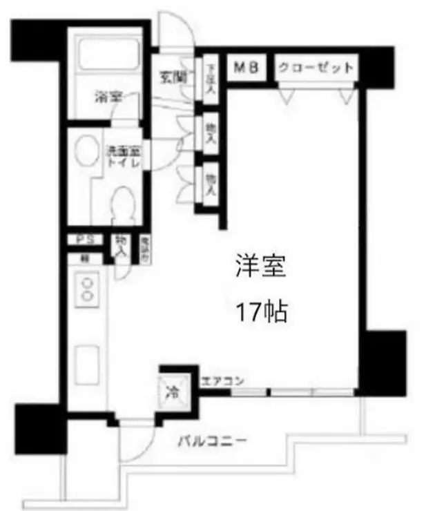 フリーディオ西麻布 11階階 間取り