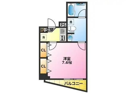 パティーナウィリア武蔵小杉(1K/3階)の間取り写真