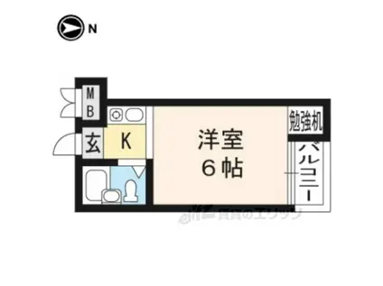 檸檬ハウス(1K/1階)の間取り写真