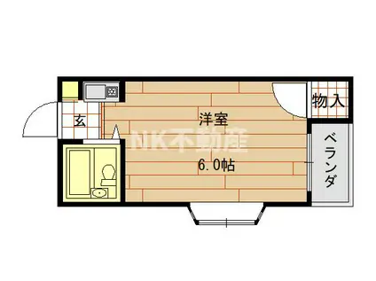 ビリーヴ ウーノ(ワンルーム/3階)の間取り写真