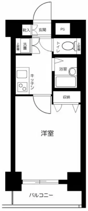 スカイコート神田第5 2階階 間取り