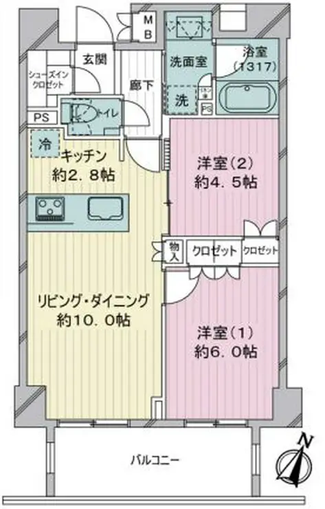 プレミスト文京音羽 4階階 間取り