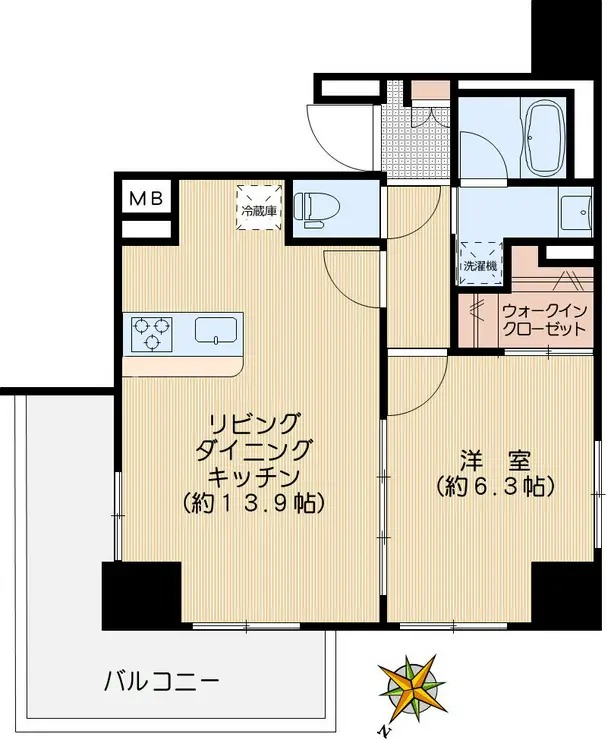 CrestHill文京千石 10階階 間取り