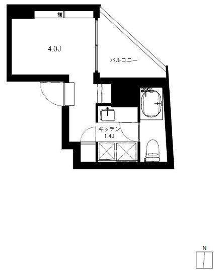 CH2613(1K/5階)の間取り写真