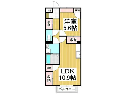 DREAM NOSTALGIA(1LDK/1階)の間取り写真