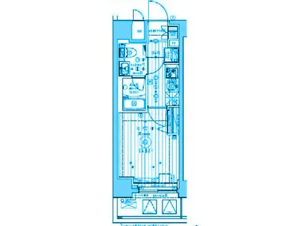 MAXIV石川町 (1K/2階)の間取り写真