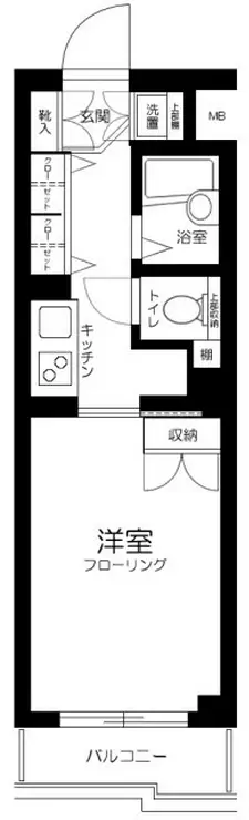 ルーブル上池台壱番館 4階階 間取り