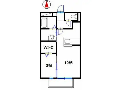 セリバテール荒川(1LDK/1階)の間取り写真