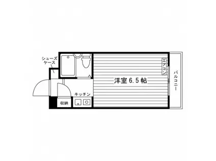 天王寺学生会館(ワンルーム/7階)の間取り写真