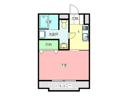 VILLA DOR(1K/2階)の間取り写真