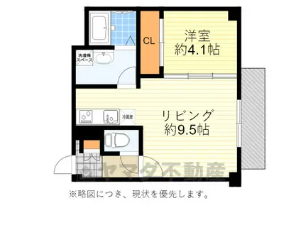 ARCA豊中蛍池(1LDK/2階)の間取り写真