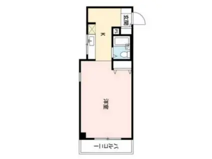 松濤マンション(ワンルーム/3階)の間取り写真