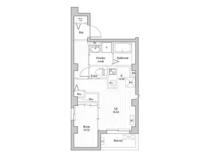 CHATAIGNE FORET OTEMACHI(1LDK/3階)の間取り写真