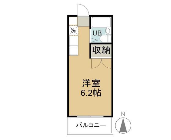 アルフィーネ中庄(ワンルーム/1階)の間取り写真