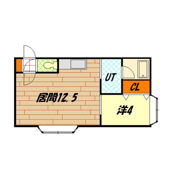 サンシャイン97(1LDK/2階)の間取り写真