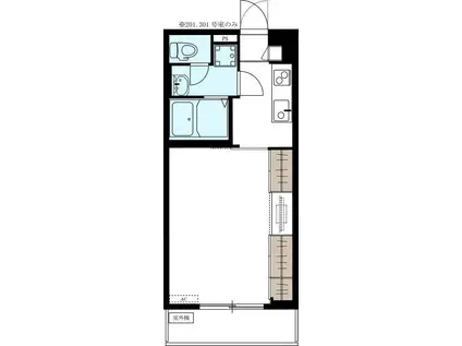 リブリ・ルポン(1K/2階)の間取り写真