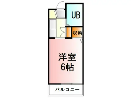 ビックジョイI(1K/1階)の間取り写真