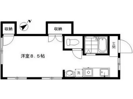 ILCIELO三茶(1K/3階)の間取り写真