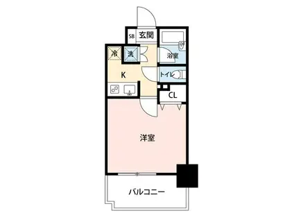 マイナビSTAYグラン外神田ホームズ(1K/10階)の間取り写真