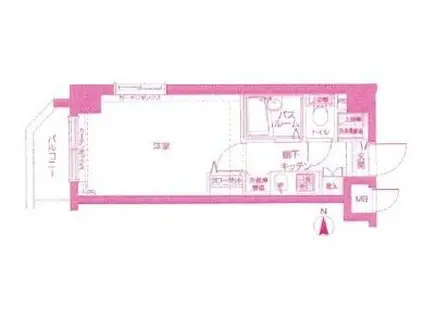トーシンフェニックス武蔵新城(1K/5階)の間取り写真