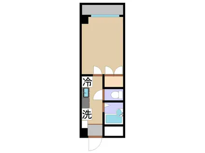 BIGマンション(1K/3階)の間取り写真