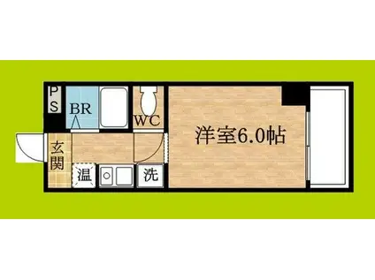 グランディール壹番館(1K/3階)の間取り写真