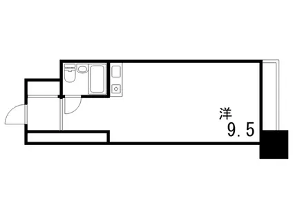 イーストコート2番街(ワンルーム/6階)の間取り写真