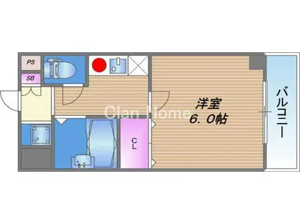 マンションアインツI(1K/5階)の間取り写真