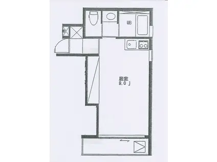 PRIMARYS(ワンルーム/2階)の間取り写真